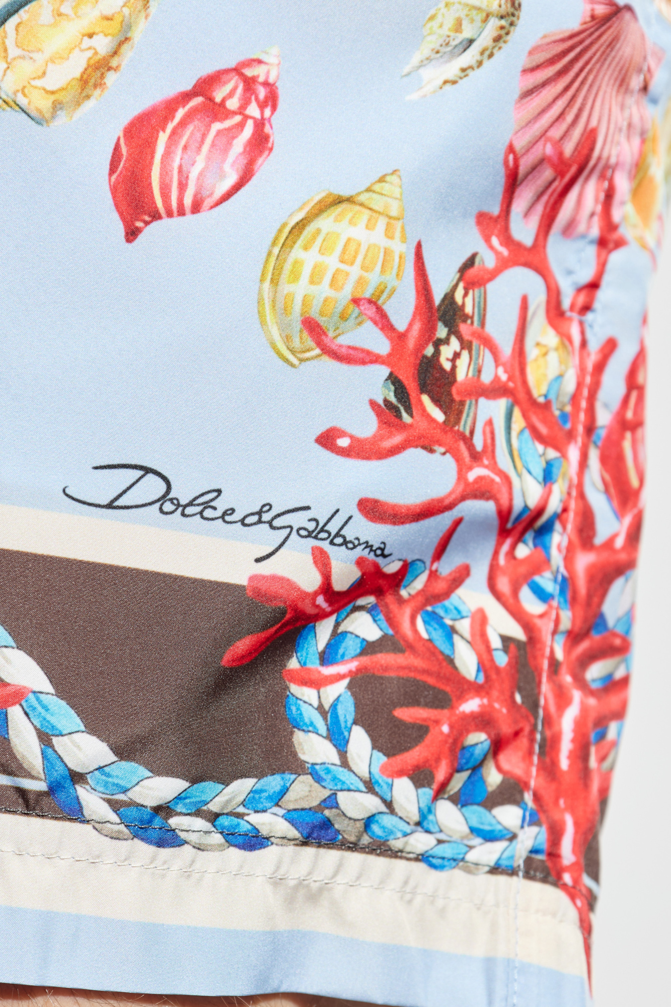 送料関税込★DOLCE&GABBANA★カットアウトストライプ柄スイム DOLCE&GABBANA (ドルチェ ＆ ガッバーナ) 5ポケット ジップ